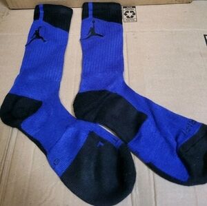Jordan Retro Dri-Fit Dark Purple/Black Socks Men Size 10-13